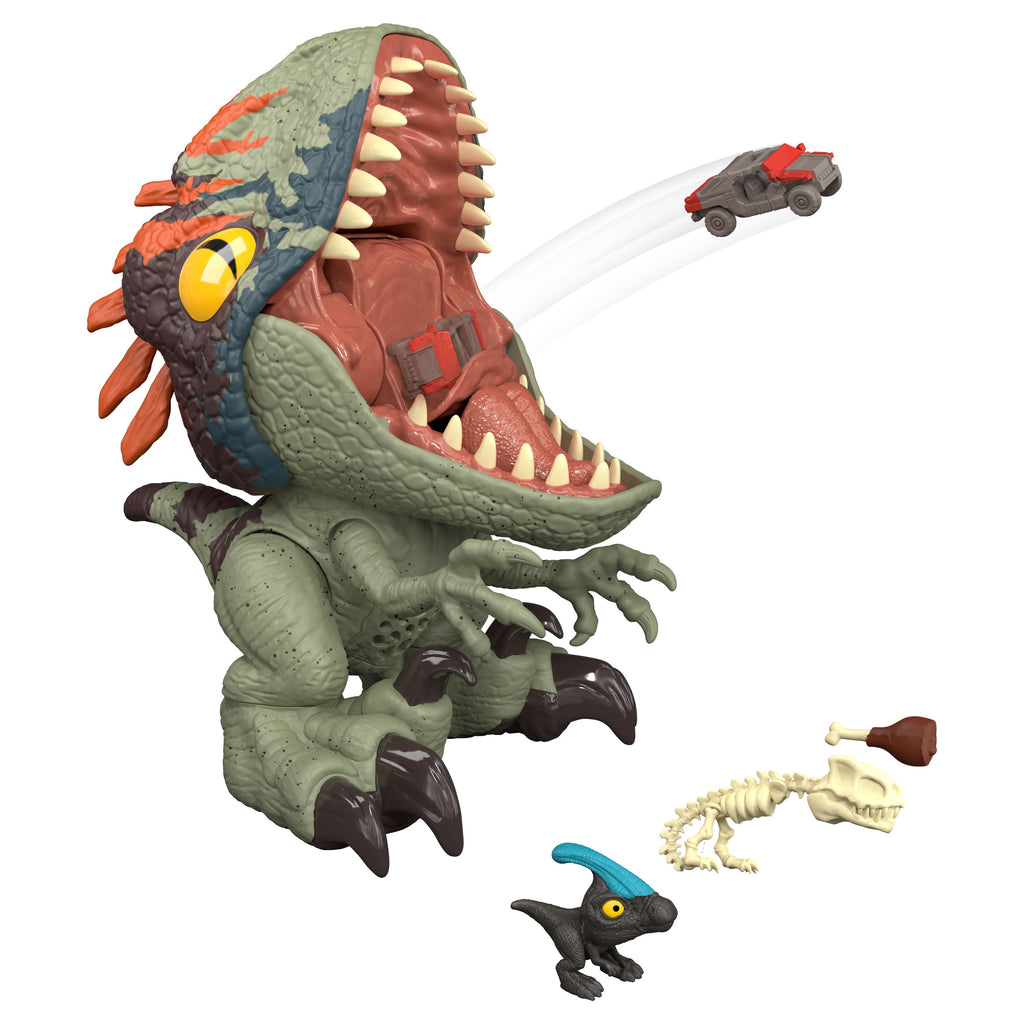 Jurassic World Fierce Feeder Velociraptor Dinosaur With Swallow And Spit Interactive Feature