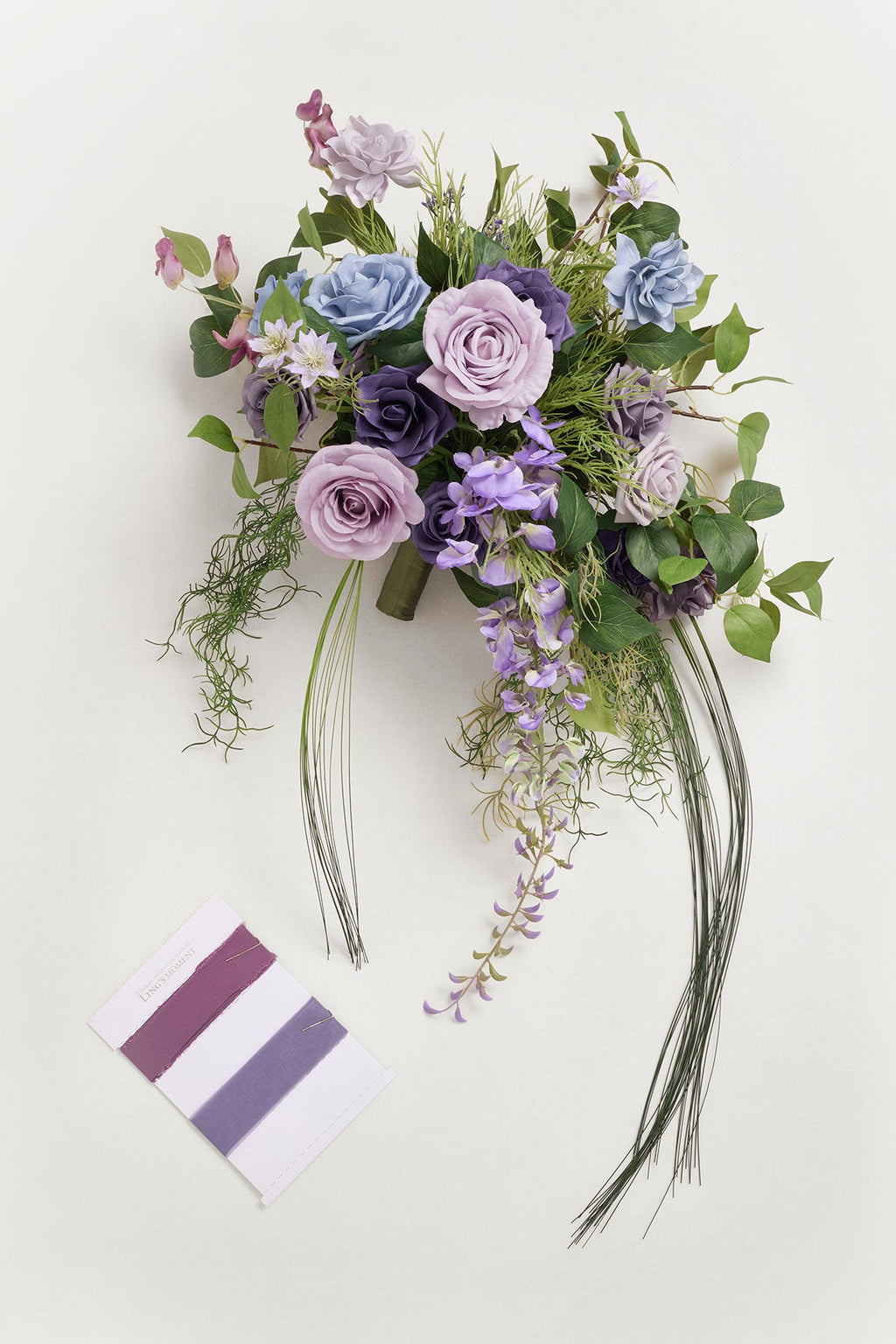 Small Free-Form Bridal Bouquet in Ethereal Purple Dream