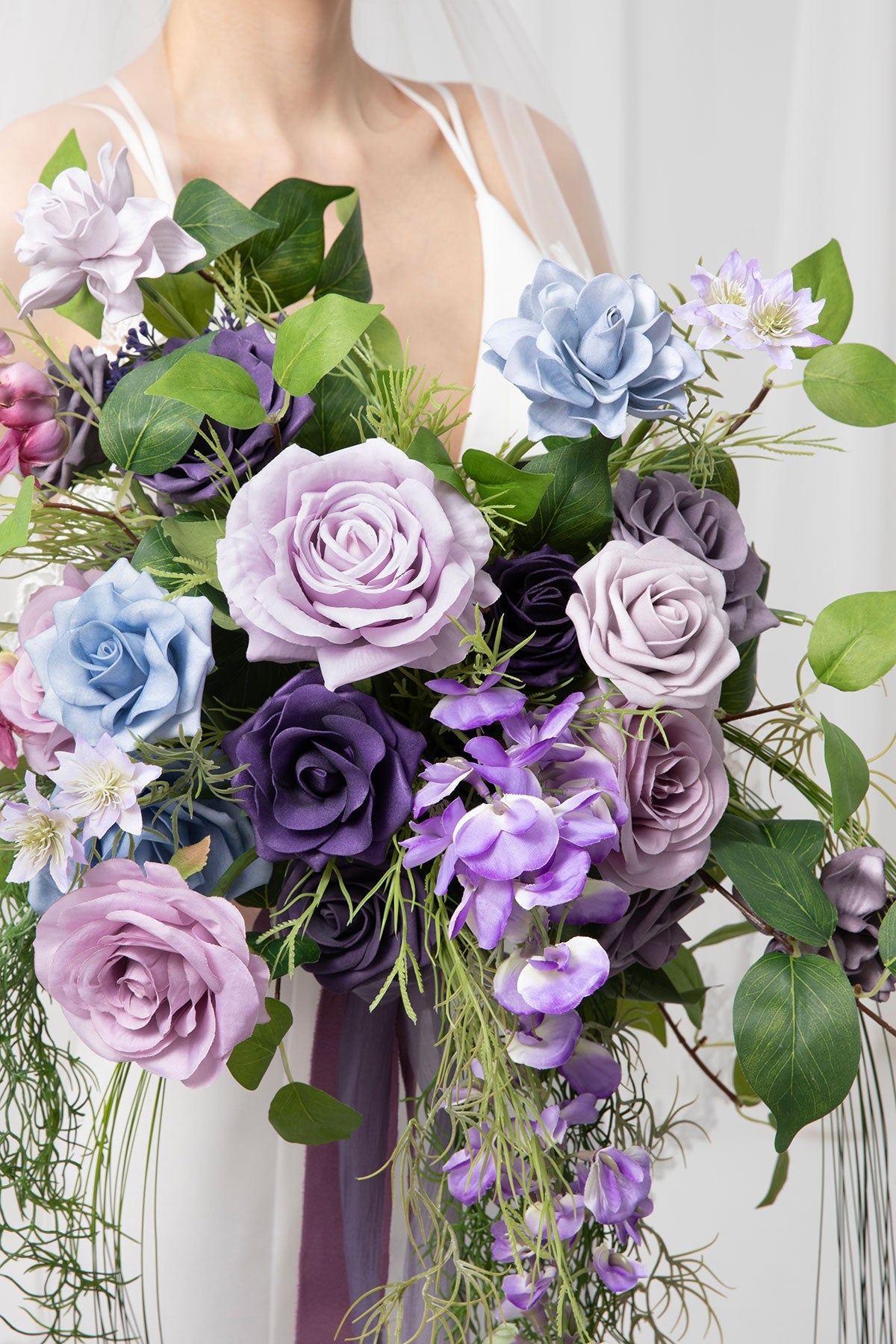 Small Free-Form Bridal Bouquet in Ethereal Purple Dream