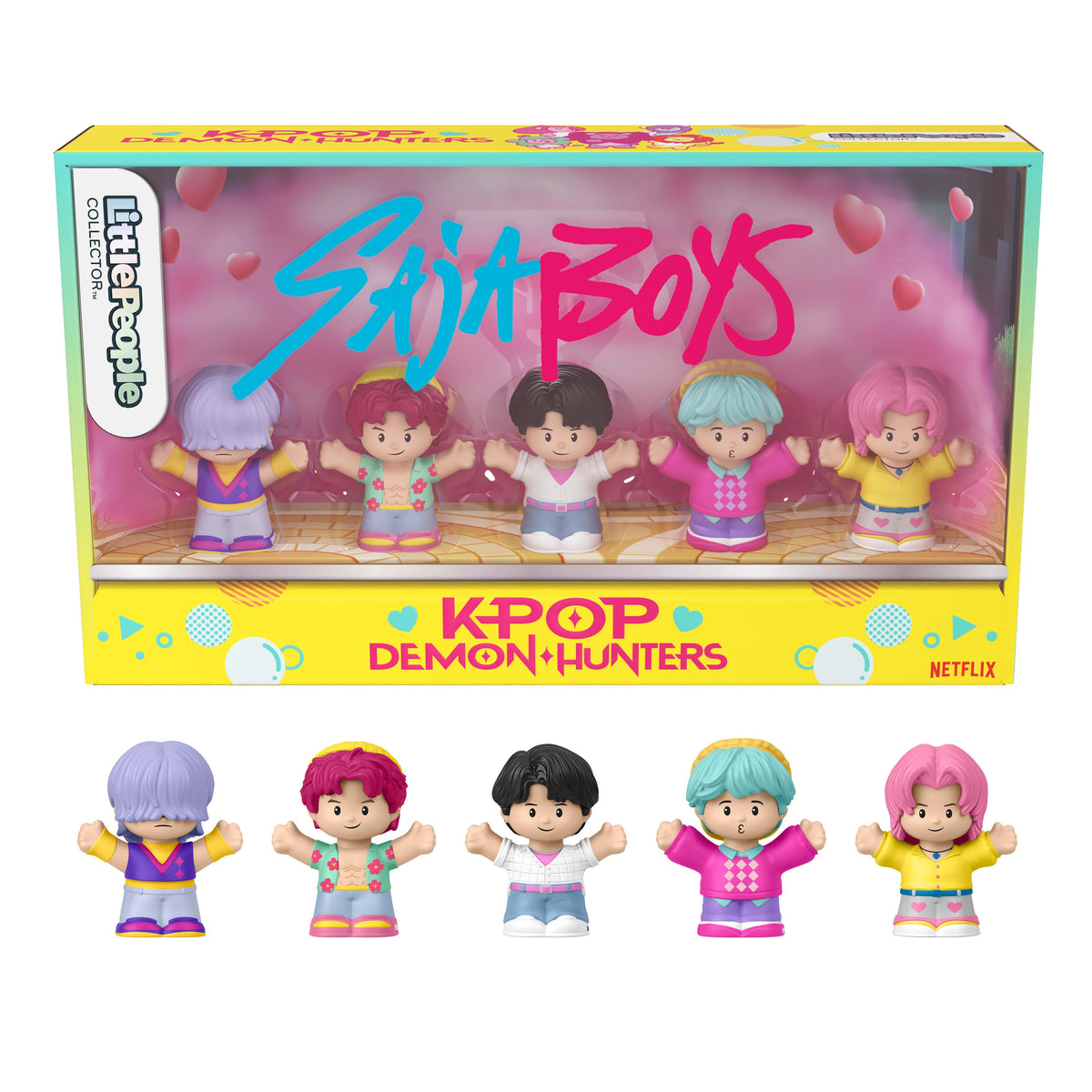 Coffret KPop demon Hunters: Saja Boys Little People Collector en Édition Spéciale, 5 Figurines