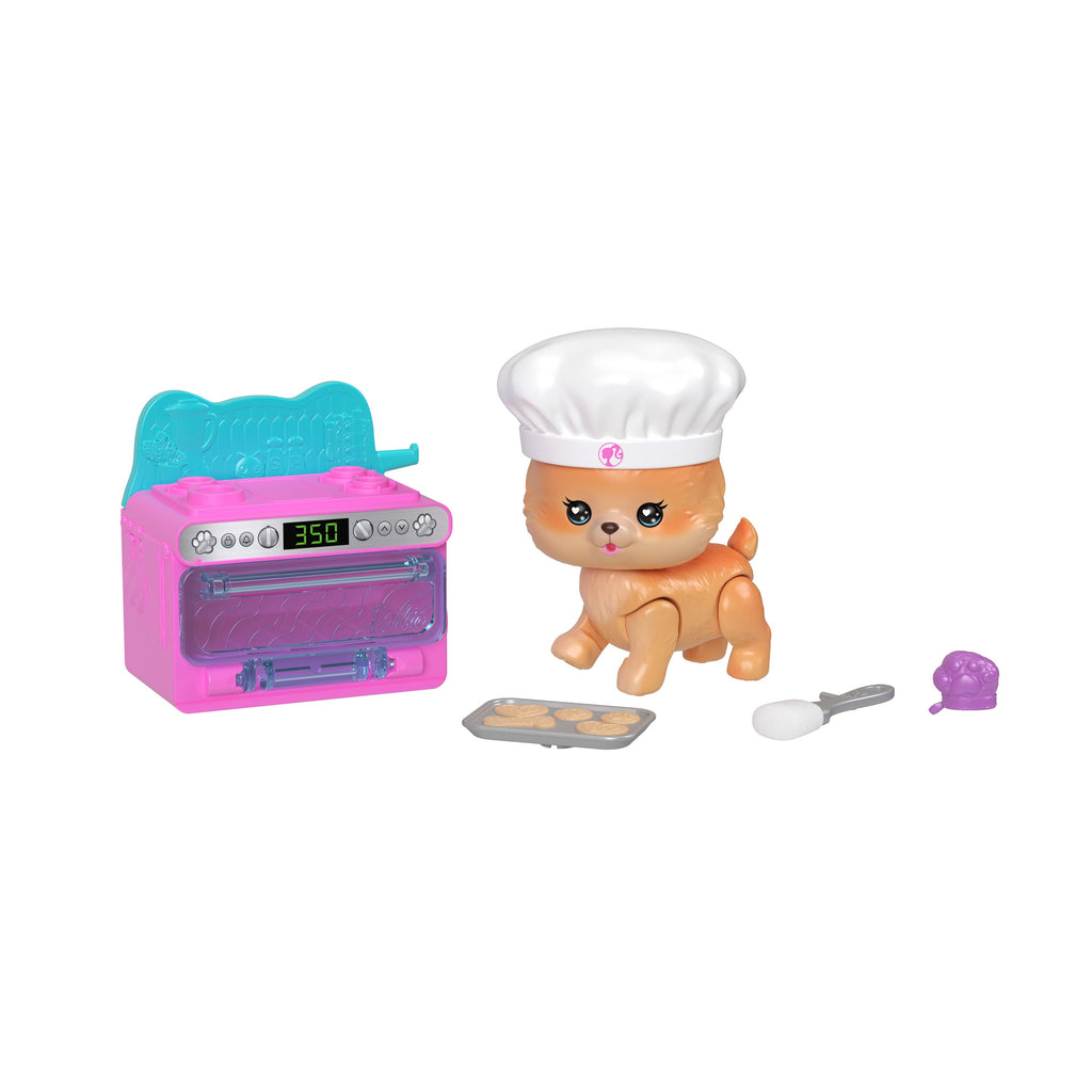 Barbie Dream Squad Pet Puppy With Baking-Themed, Color-Changing Accessories