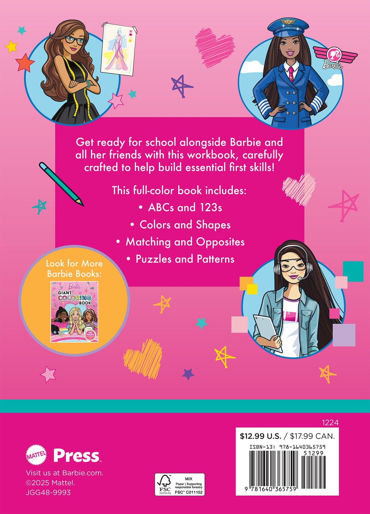 Barbie: Ready For School Workbook