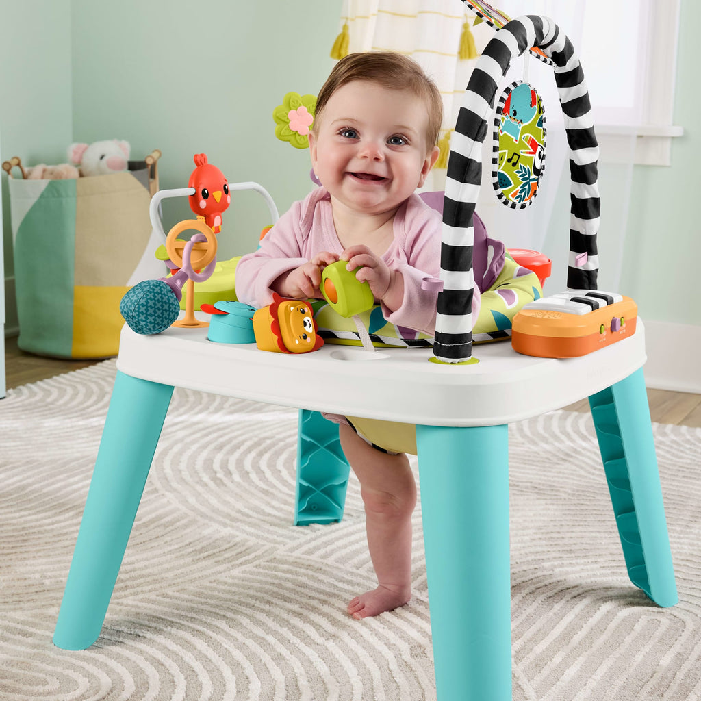 Centre D’Activités Musicales Pour Bébés et Table de Jeu Pour Tout-Petits Singe Violet 2 en 1 Fisher-Price