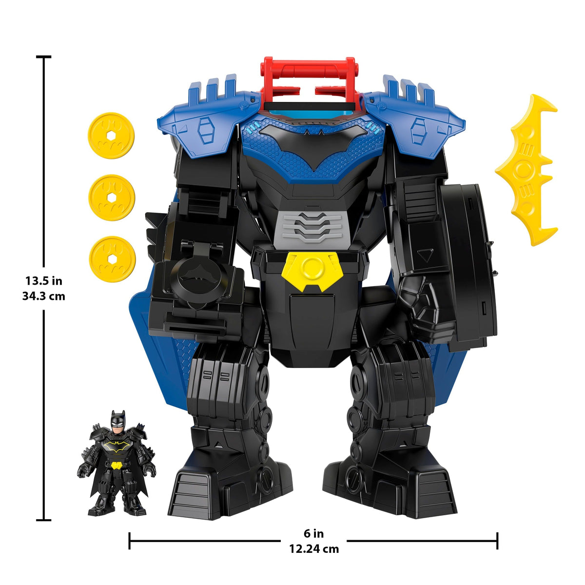 Fisher-Price Imaginext DC Super Friends Batman Flight Mech Toy With Lights, Sounds & Action Figure