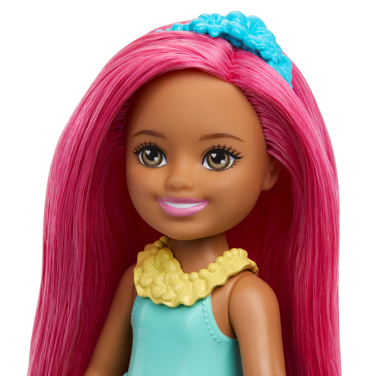 Barbie Chelsea Royal Small Doll With Pink Hair, Removable Skirt, Shoes & Hair Accessory, 6-Inch