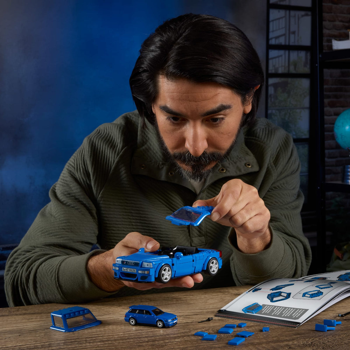 Mattel Brick Shop Hot Wheels Jogo de Construção Speed '94 Audi Avant RS2