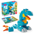 Mega Bloks Jogo de Construção 3 em 1 Dinossauro Monte e Ataque
