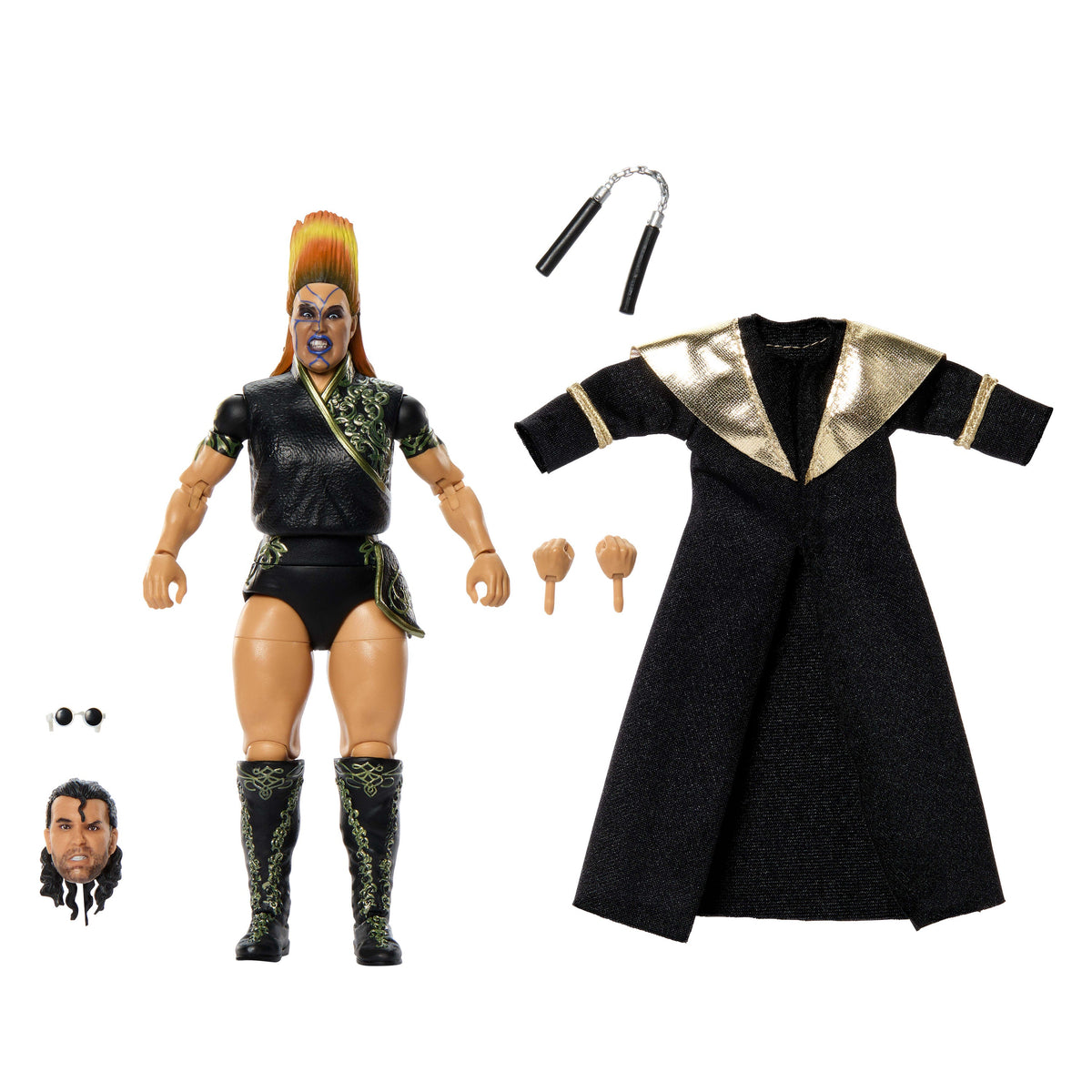 WWE Elite Legends Bull Nakano Action Figure & Accessories, Series 31 6-inch Collectible Set