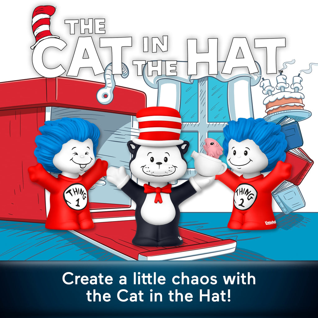 Little People Collector Dr. Seuss The Cat in The Hat Special Edition Set For Fans, 3 Figures