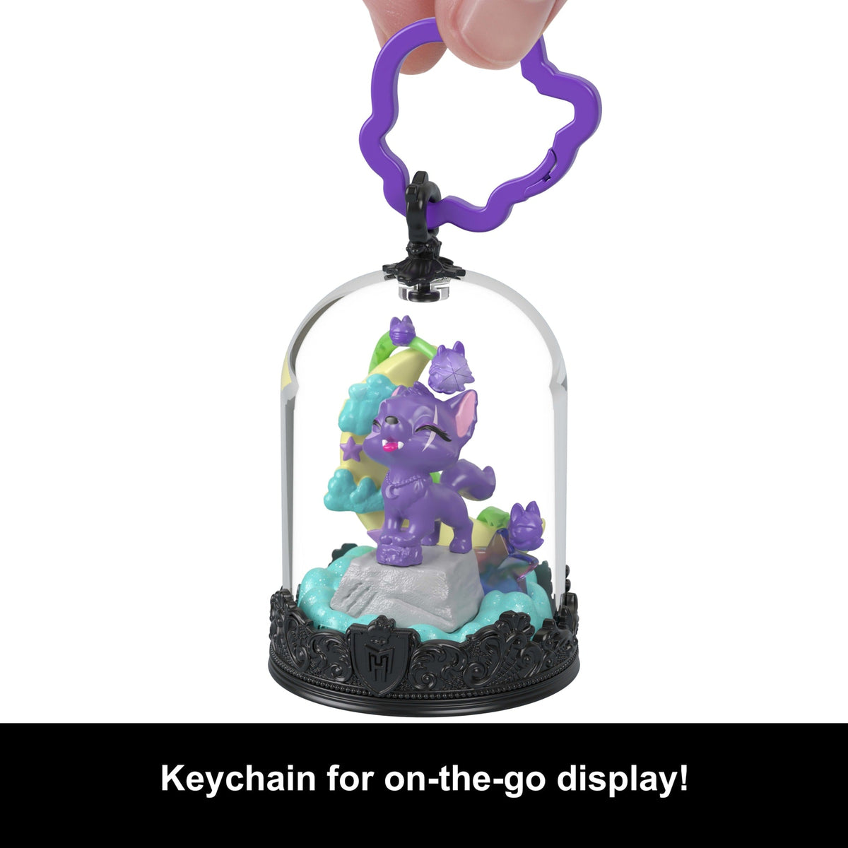 Monster High Pet Keychains, Animal Figures With Accessories And Buildable Terrarium