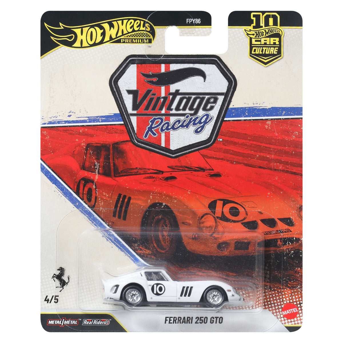 Hot Wheels Collector Veículo de Coleção Carro Cultura Automotiva Ferrari 250 GTO
