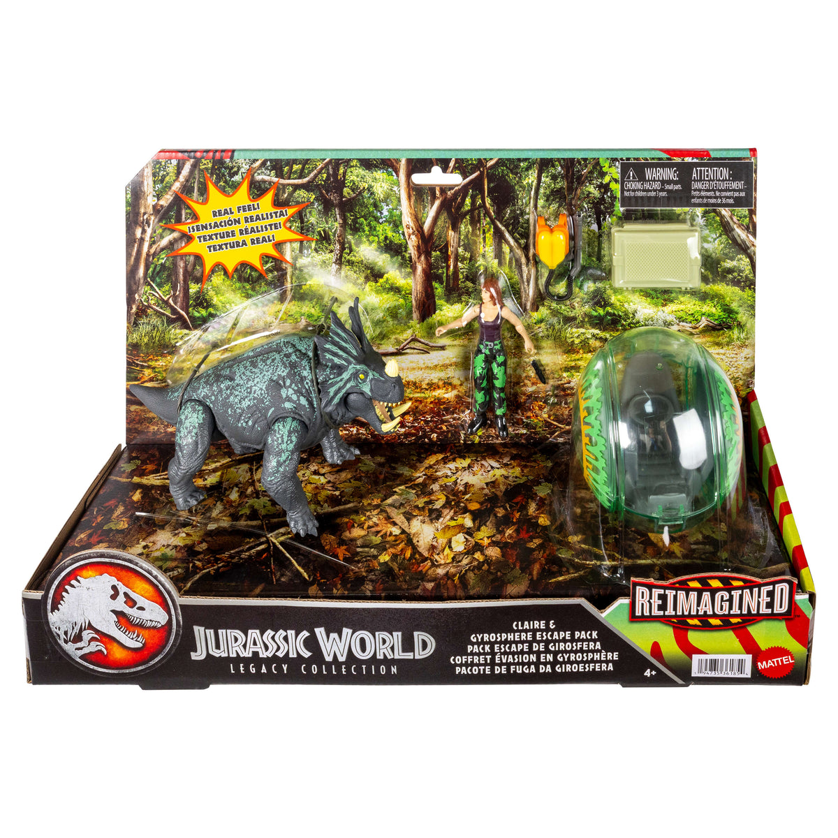 Jurassic World Legacy Collection Reimagined Claire & Gyrosphere Escape Pack With Dinosaur Figure