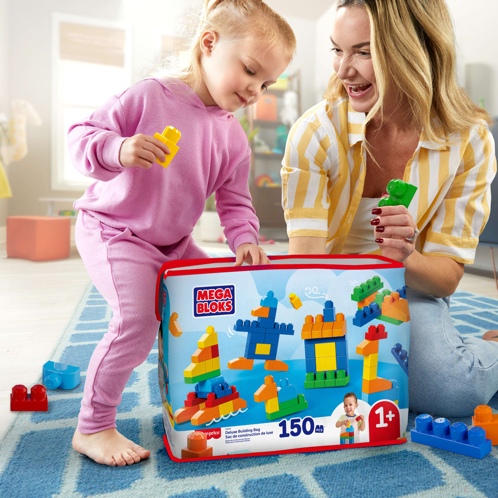 Mega Bloks Juguete de Construcción bolsa clásica con 150 bloques