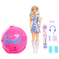 Barbie Team Barbie Roll And Reveal Pop Star Doll And Accessories With Blonde Fashion Doll, 8 Surprises S & Disco Ball Encasement