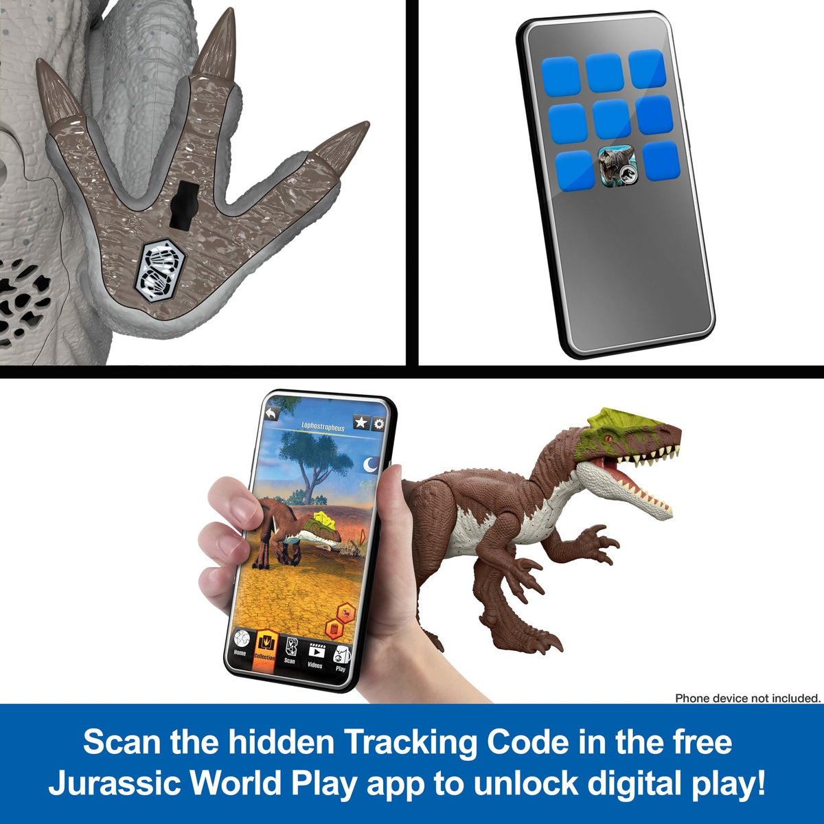 Jurassic World Electronic Real Feel Indominus Rex, Reimagined Dinosaur Action Figure Toy