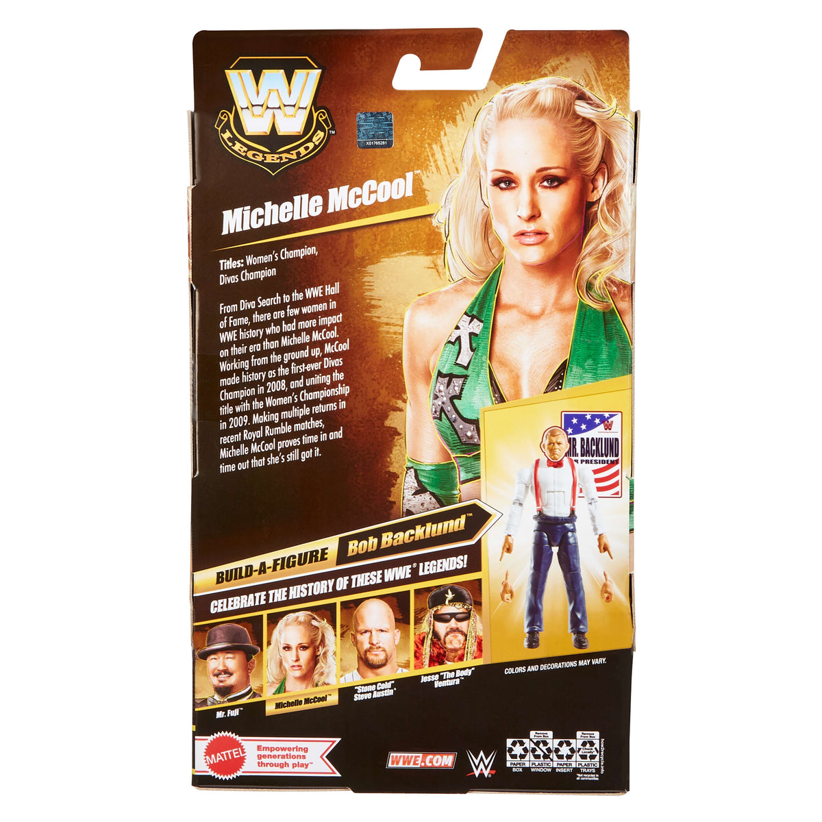 WWE Elite Legends Michelle Mccool Action Figure & Accessories, Series 30 6-inch Collectible Set