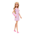 Barbie Fashionistas Doll #243 With Pink Arm Cast And Plaid Top And Skirt, Blonde