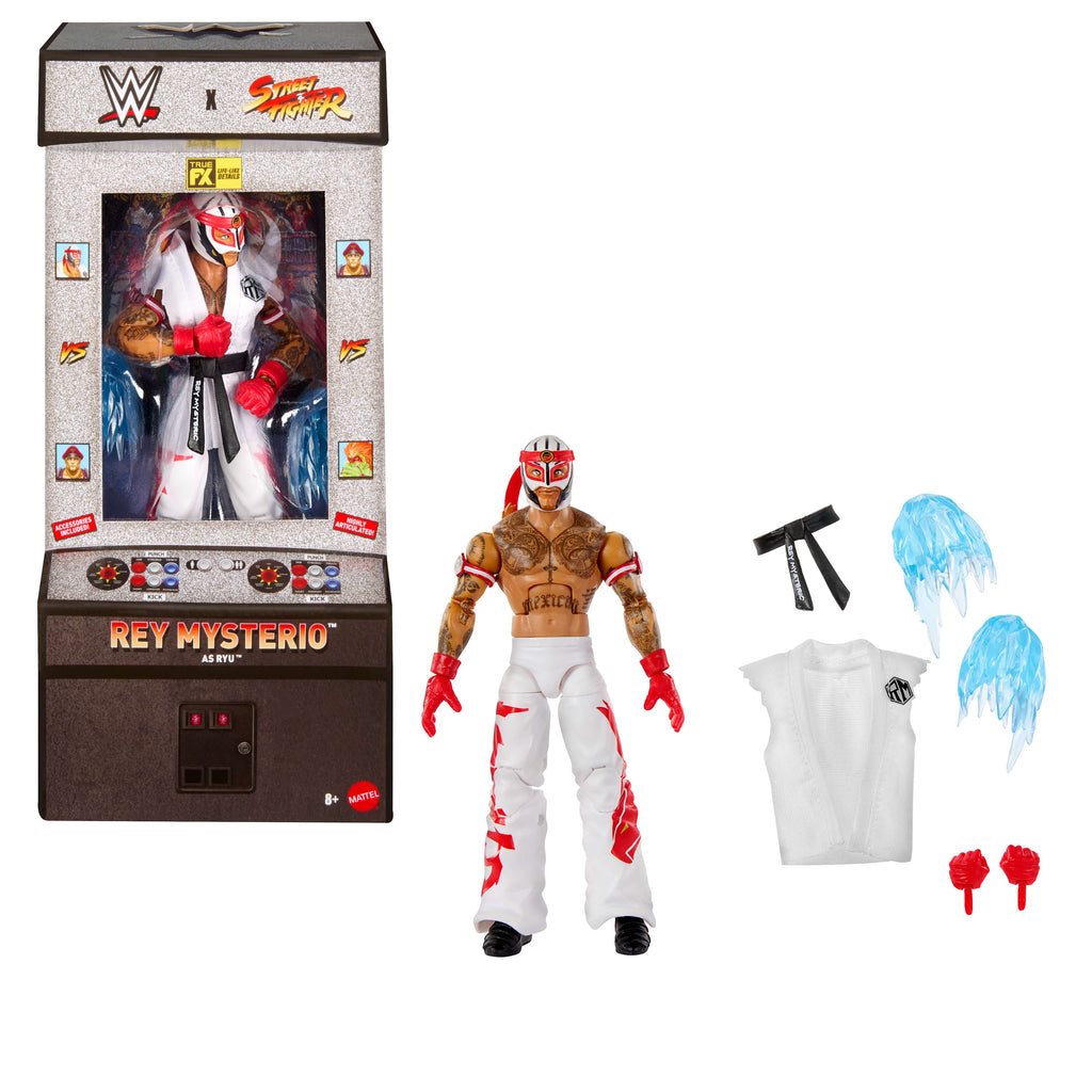 Wwe X Street Fighter  Figurine Articulée Rey Mysterio