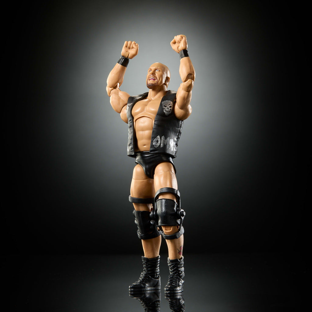 WWE Elite Stone Cold Steve Austin Action Figure, Greatest Hits 2025 Set, 6-Inch Collectible & Accessories