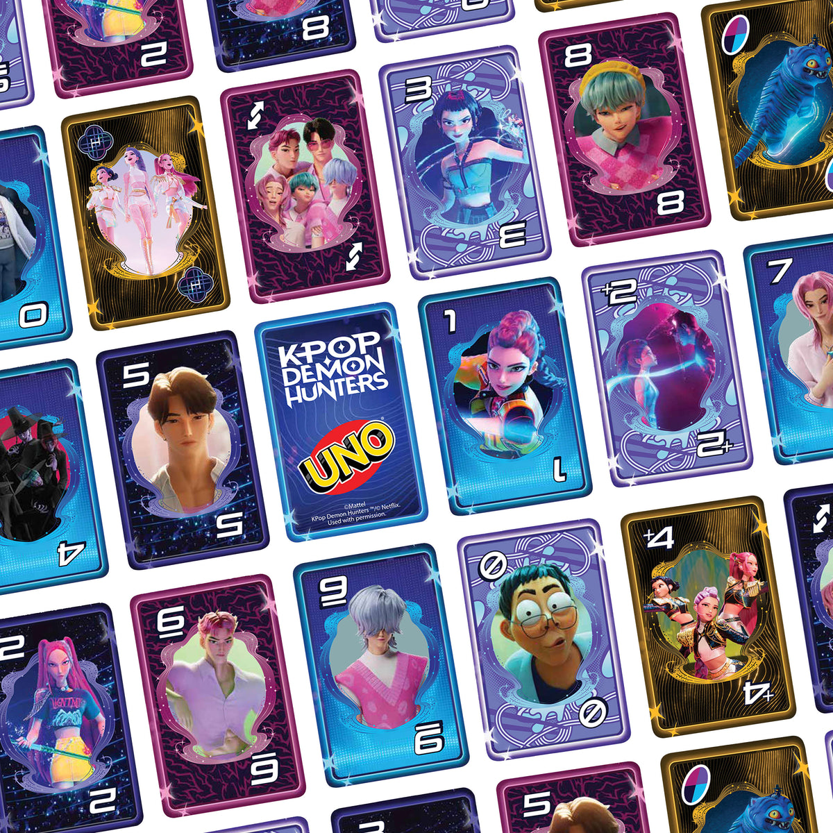 Jeu de Cartes Uno KPop demon Hunters