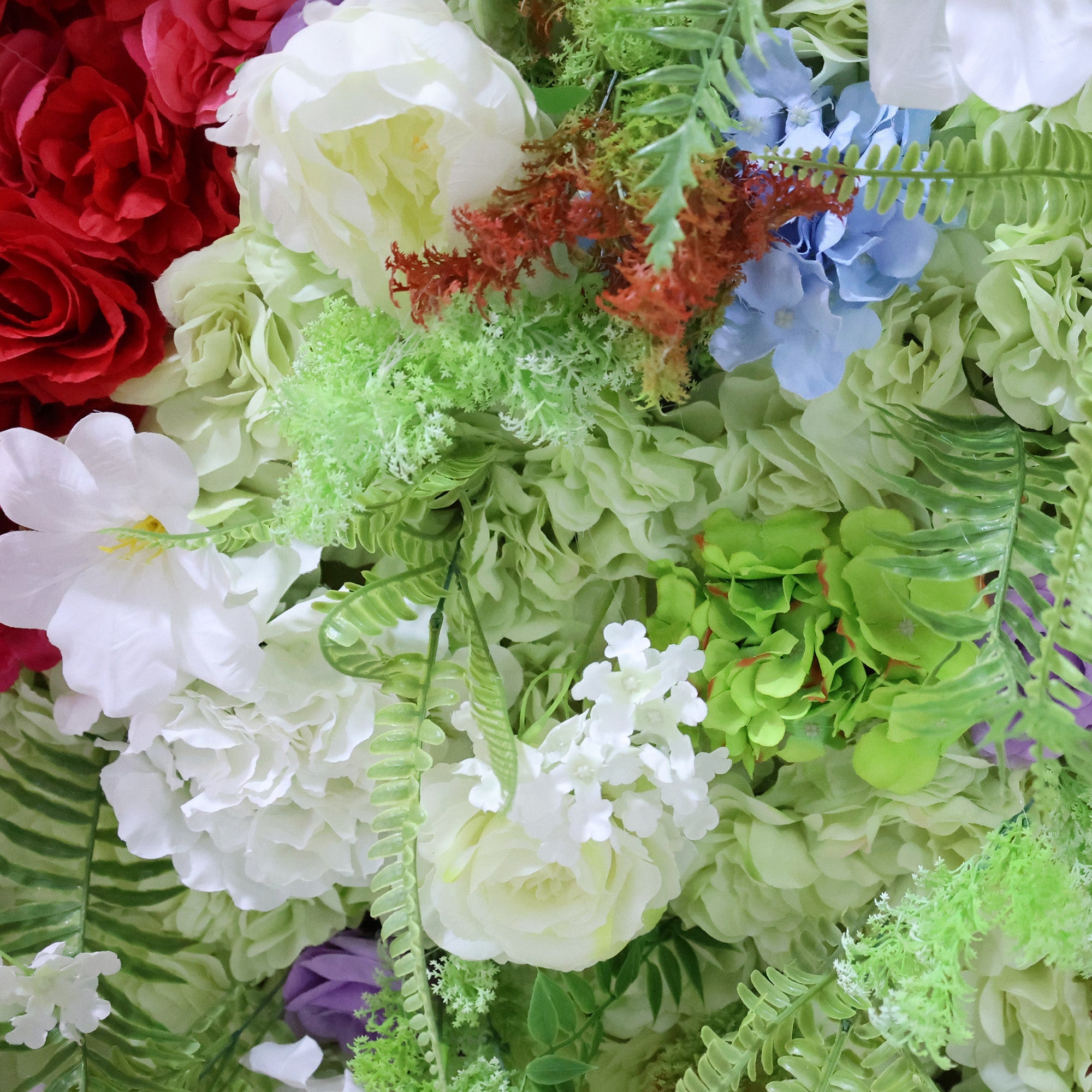 ValarFlowers Heartfelt Multicolor Floral Extravaganza Wall: A Romantic & Vibrant Masterpiece for Unforgettable Celebration-VF-520
