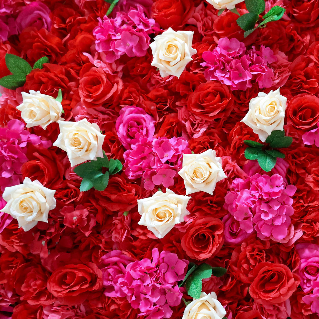 ValarFlowers Heartfelt Multicolor Floral Extravaganza Wall: A Romantic & Vibrant Masterpiece for Unforgettable Celebration-VF-520