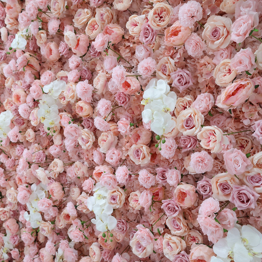 ValarFlowers Blush & White Floral Extravaganza Wall: A Romantic. Dreamy Masterpiece for Enchanting Celebrations-VF-550
