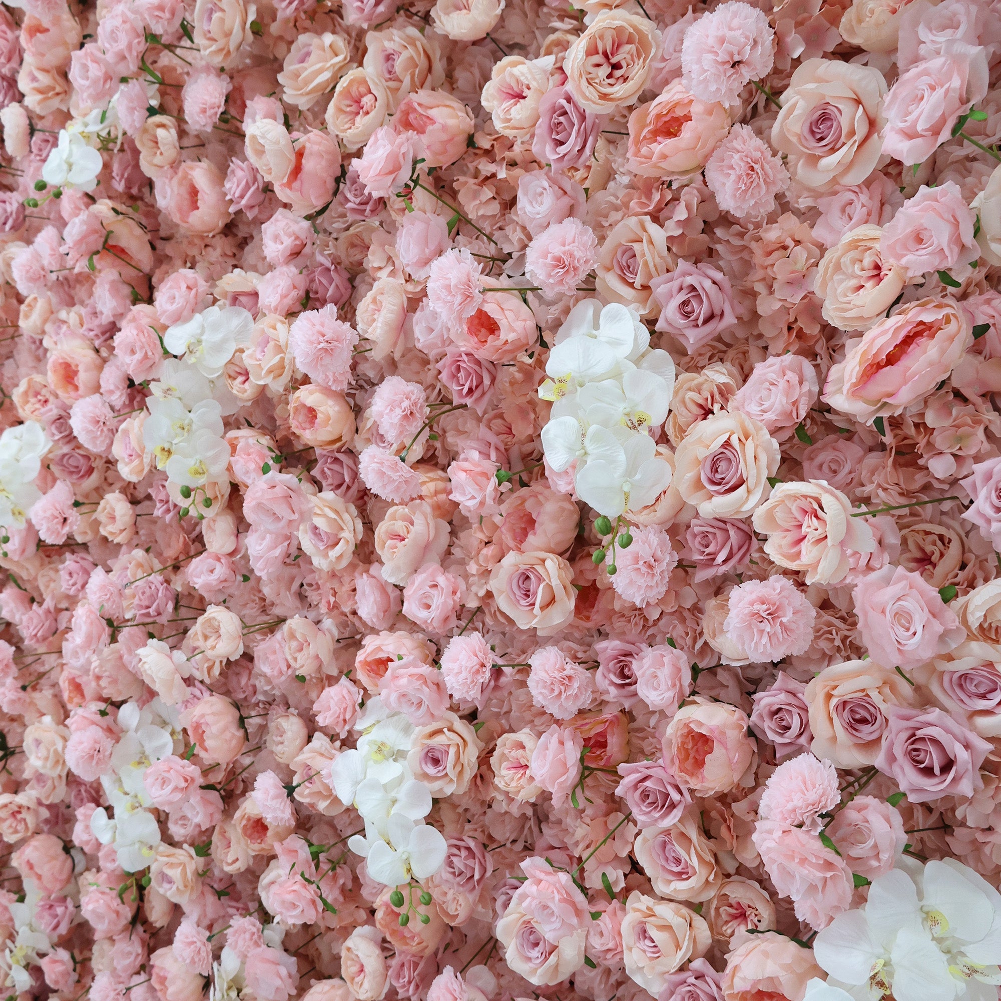 ValarFlowers Blush & White Floral Extravaganza Wall: A Romantic. Dreamy Masterpiece for Enchanting Celebrations-VF-550
