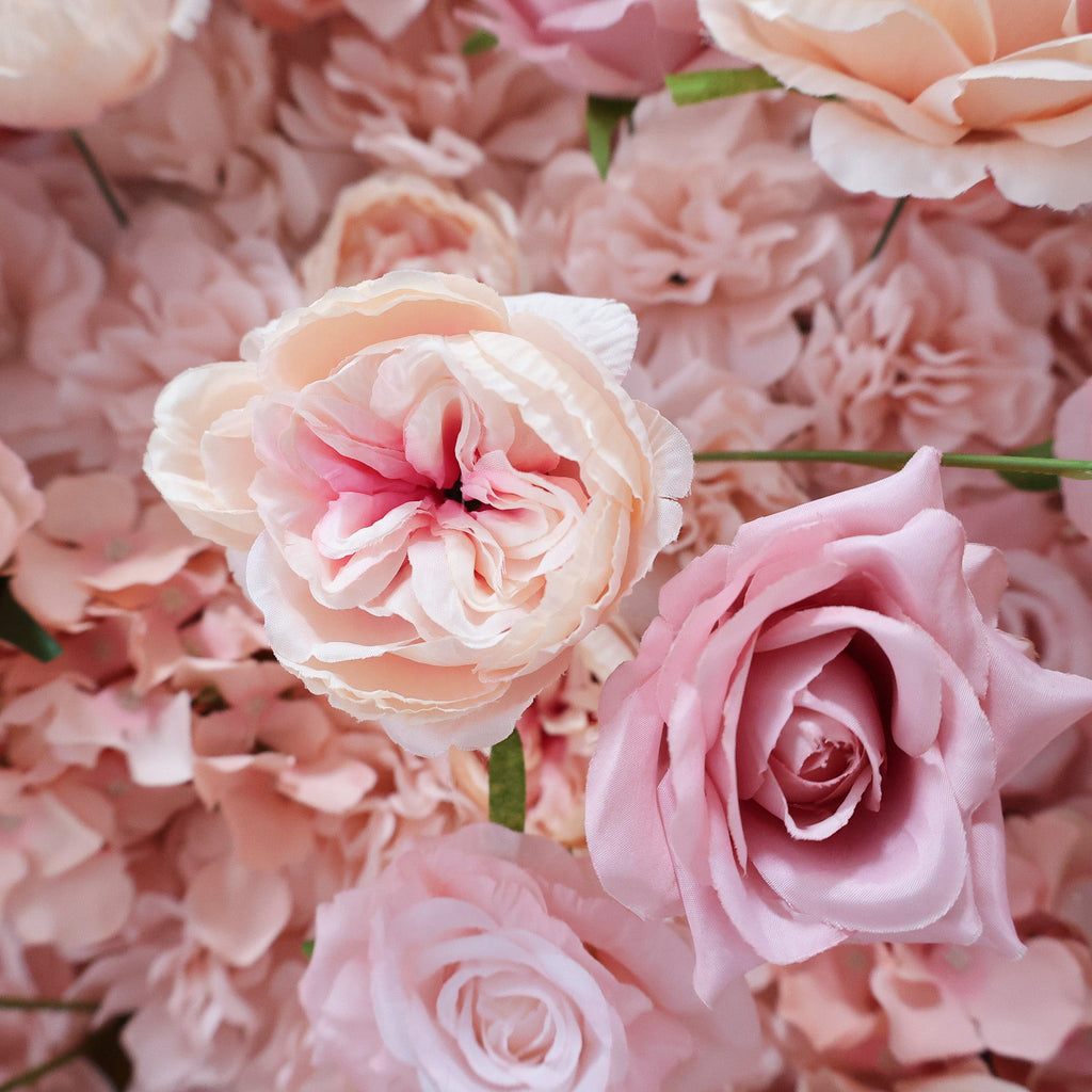 ValarFlowers Blush & White Floral Extravaganza Wall: A Romantic. Dreamy Masterpiece for Enchanting Celebrations-VF-550