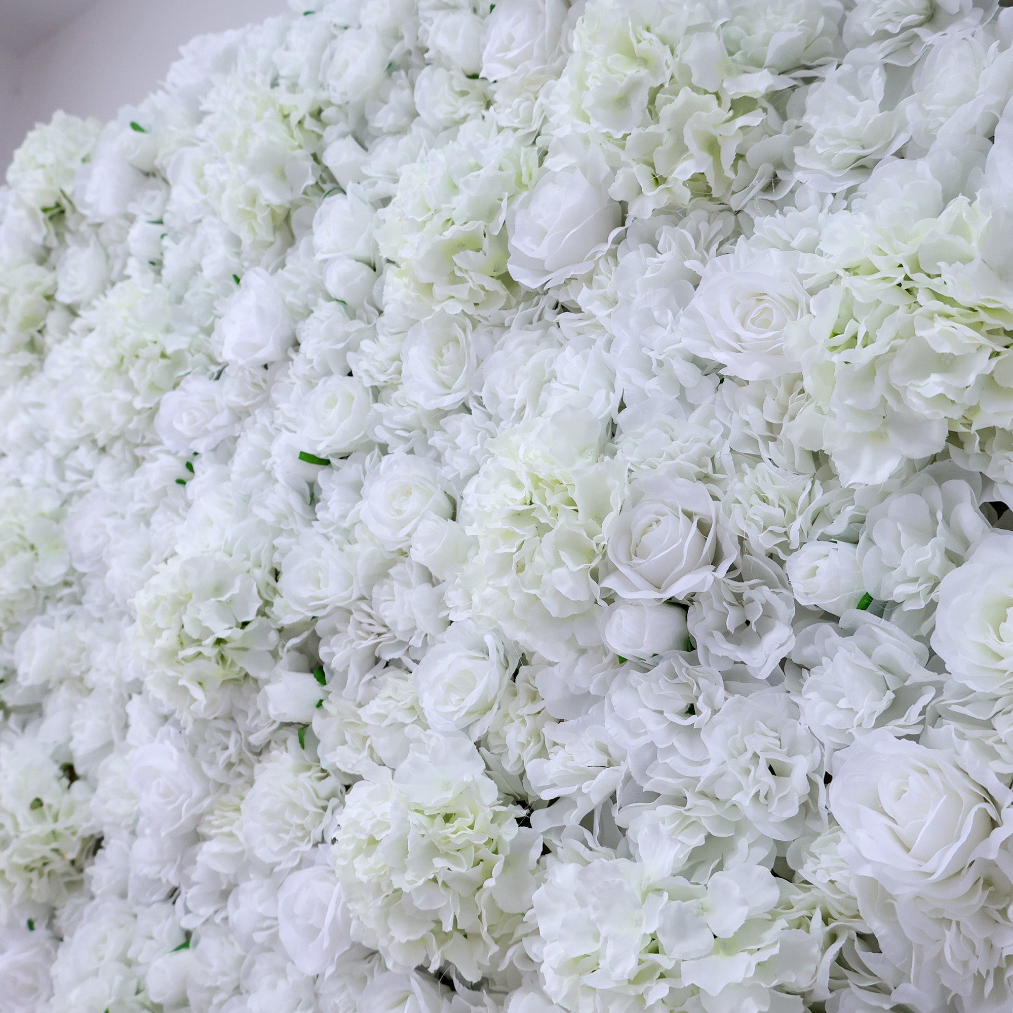 ValarFlowers All - White Floral Wall: A Pure. Elegant Masterpiece for Timeless Celebrations-VF-551