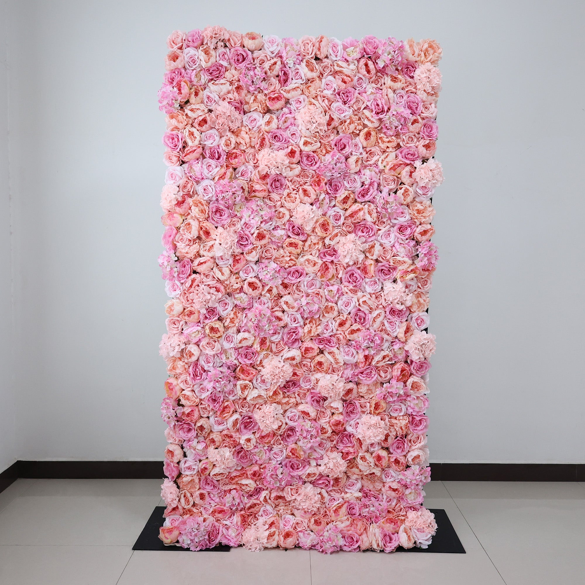 ValarFlowers Blush & Peach Floral Extravaganza Wall: A Romantic. Dreamy Masterpiece for Enchanting Celebrations-VF-548