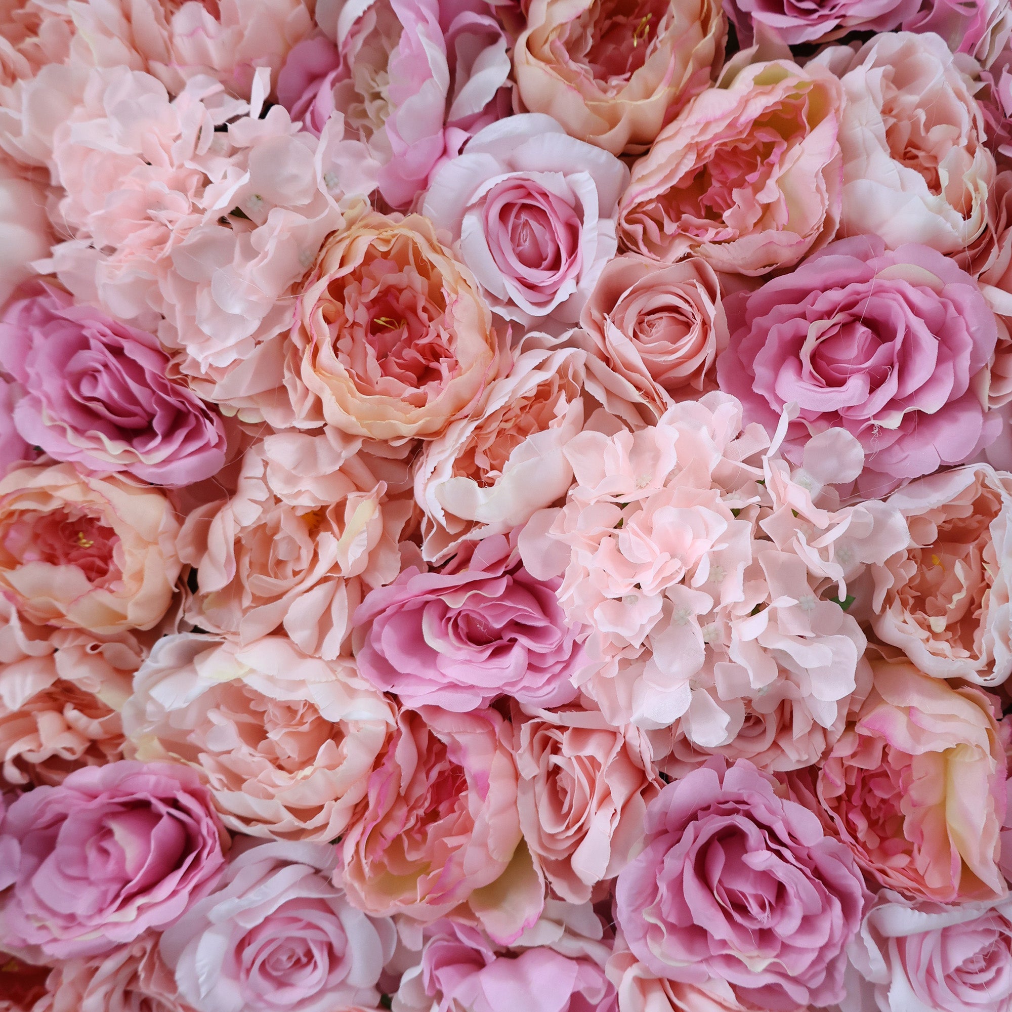 ValarFlowers Blush & Peach Floral Extravaganza Wall: A Romantic. Dreamy Masterpiece for Enchanting Celebrations-VF-548