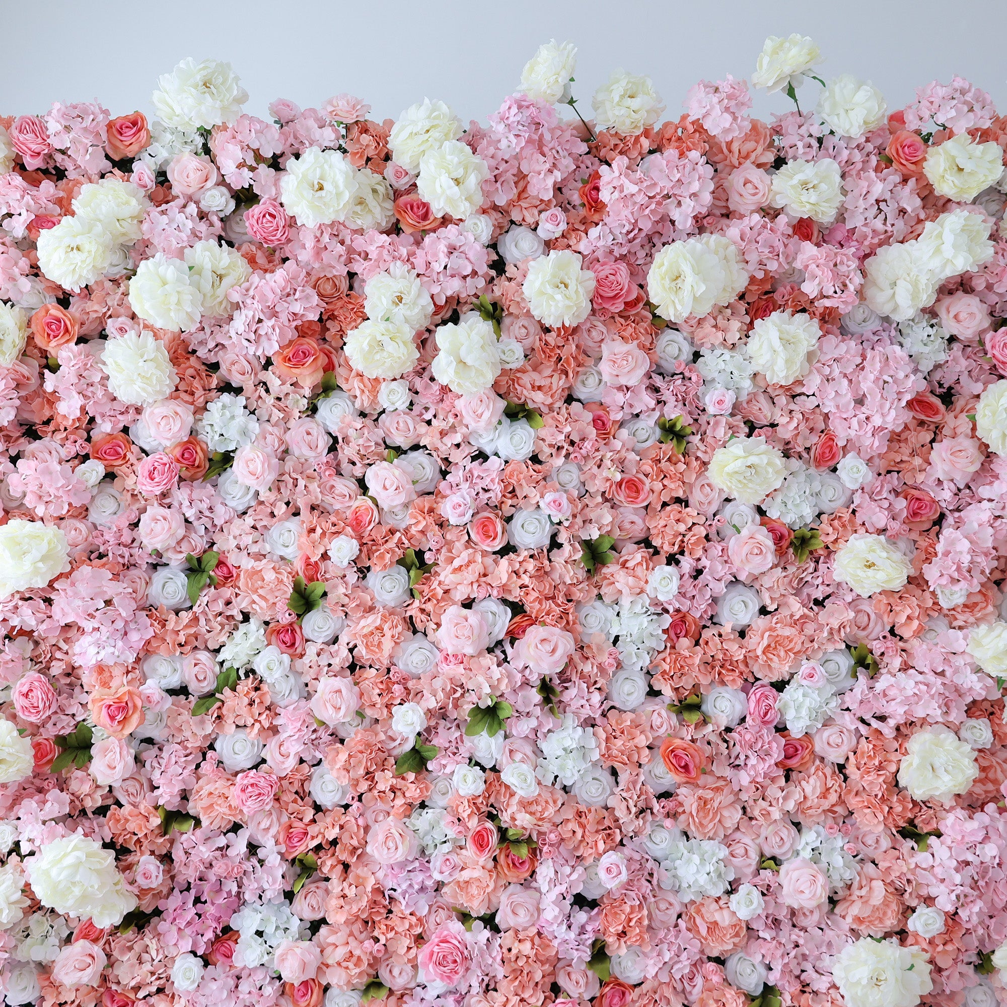 ValarFlowers Blush & Coral Floral Extravaganza Wall: A Romantic. Dreamy Masterpiece for Enchanting Celebrations-VF-544
