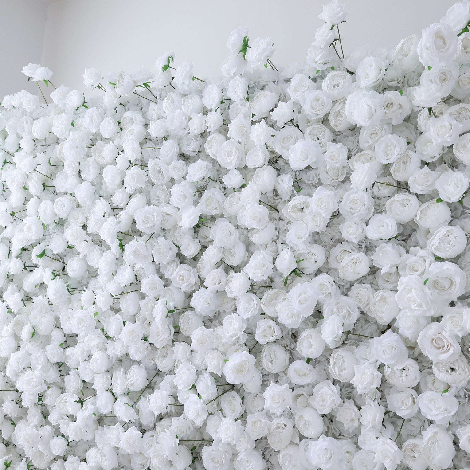 ValarFlowers All - White Rose Floral Extravaganza Wall: A Pure. Elegant Masterpiece for Timeless Occasions-VF-547