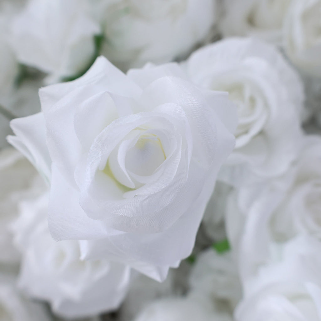 ValarFlowers All - White Rose Floral Extravaganza Wall: A Pure. Elegant Masterpiece for Timeless Occasions-VF-547