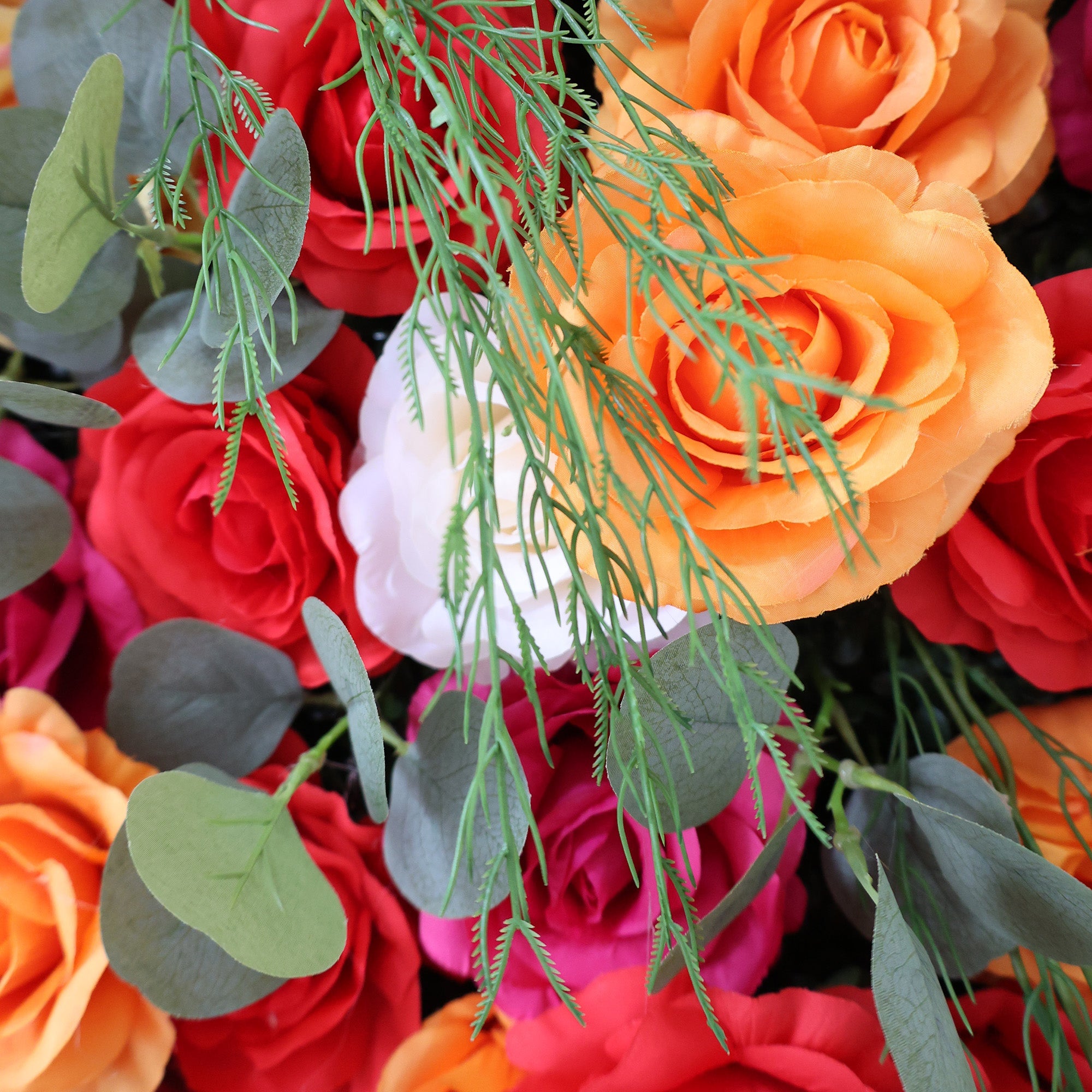 ValarFlowers Fiery Color Burst Floral Extravaganza Wall: A Bold. Lively Masterpiece for Energetic Celebrations-VF-546