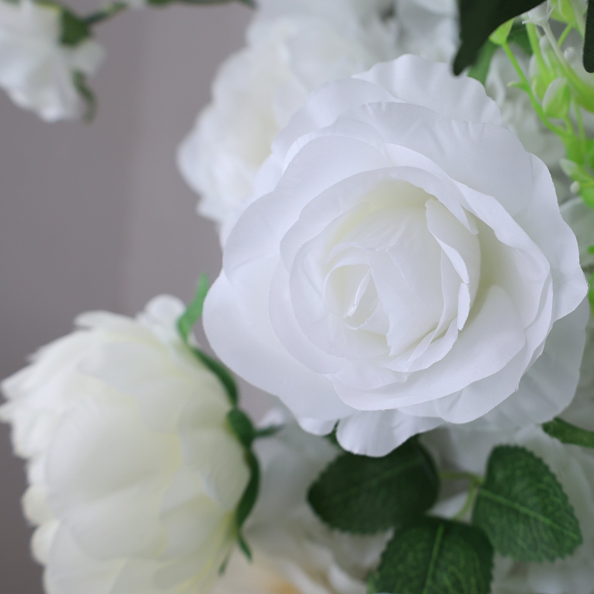 ValarFlowers Cream & Greenery Floral Extravaganza Wall: A Timeless. Elegant Masterpiece for Sophisticated Celebrations-VF-545