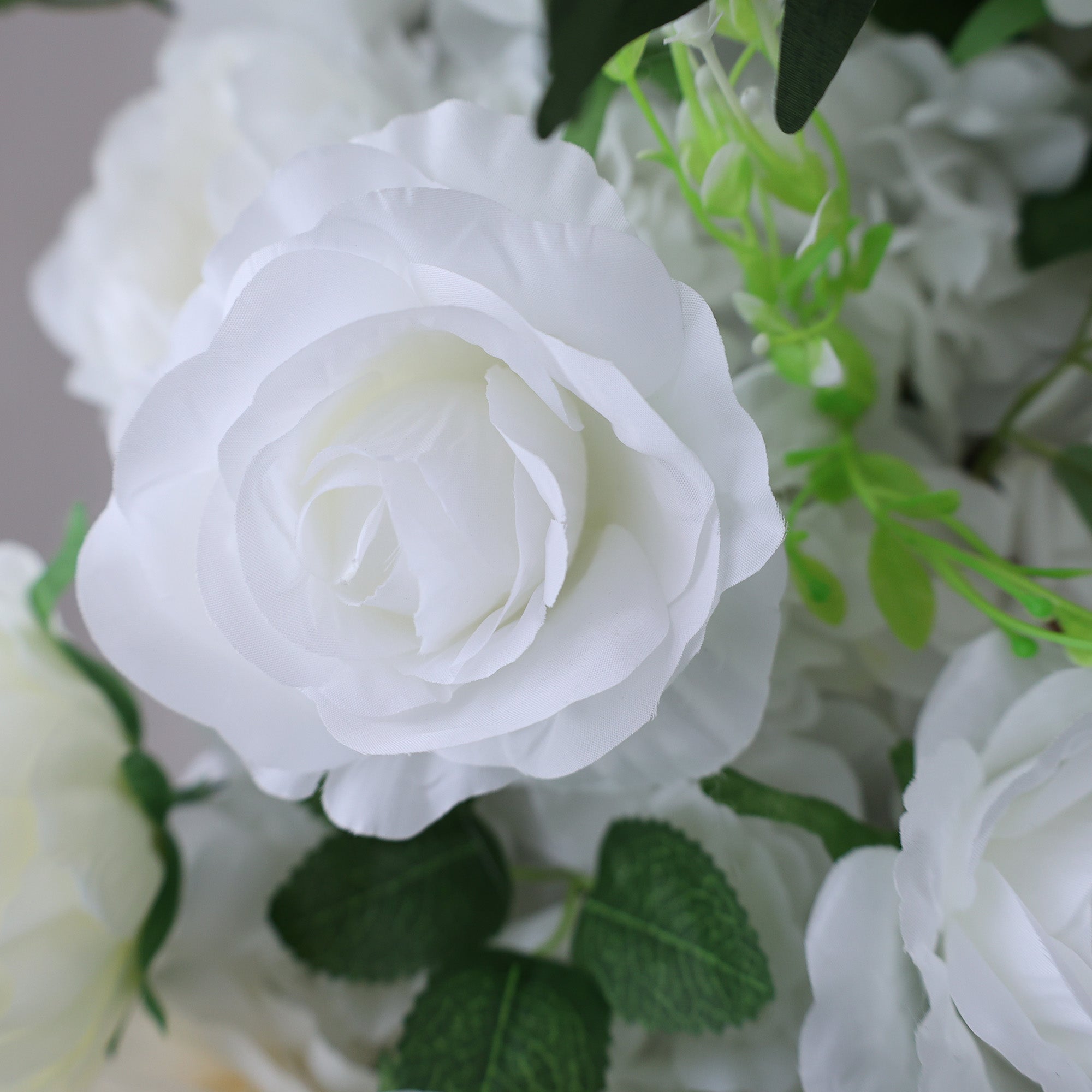 ValarFlowers Cream & Greenery Floral Extravaganza Wall: A Timeless. Elegant Masterpiece for Sophisticated Celebrations-VF-545