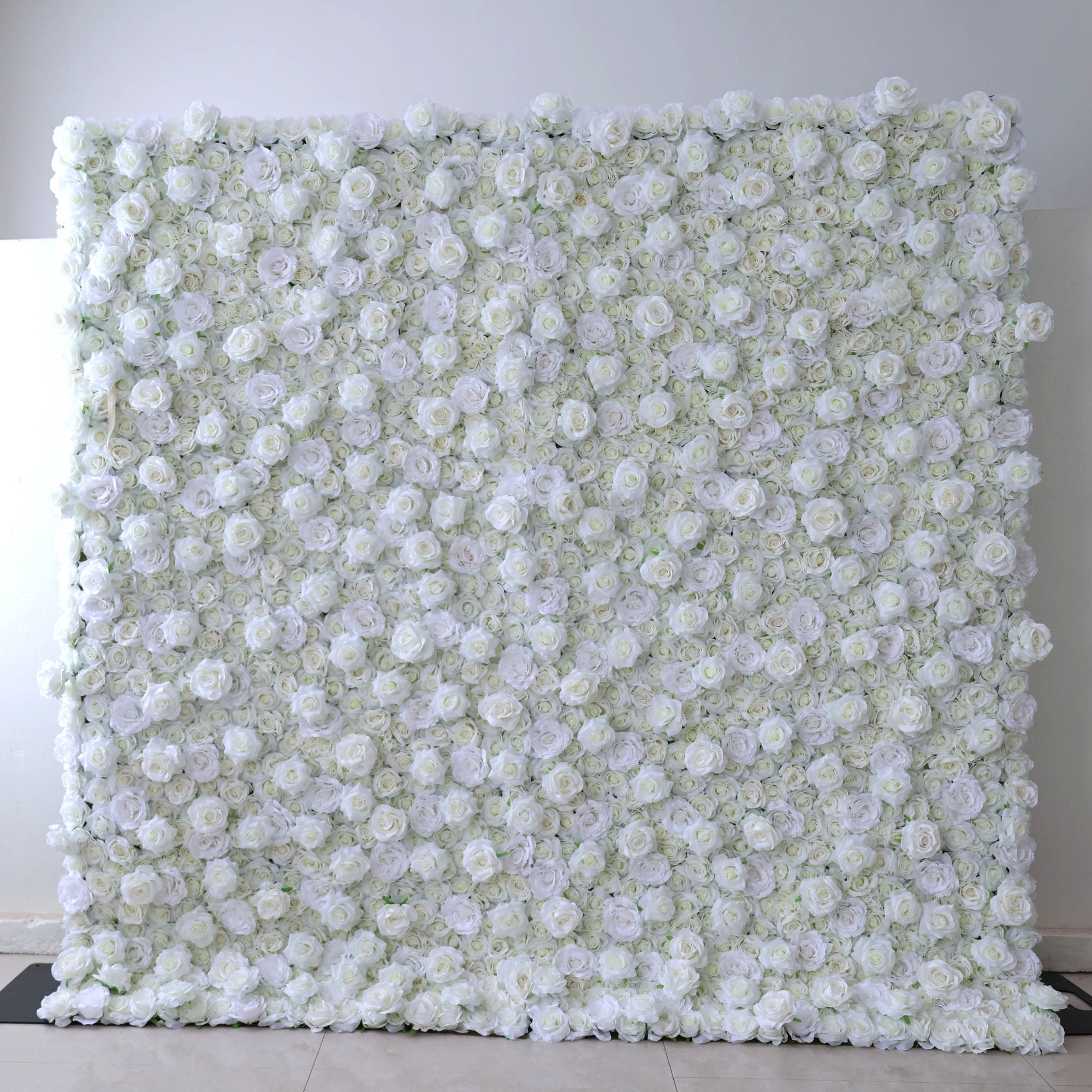ValarFlowers Green White Artificial Flower Wall Backdrop for Wedding & Event Decor VF-361
