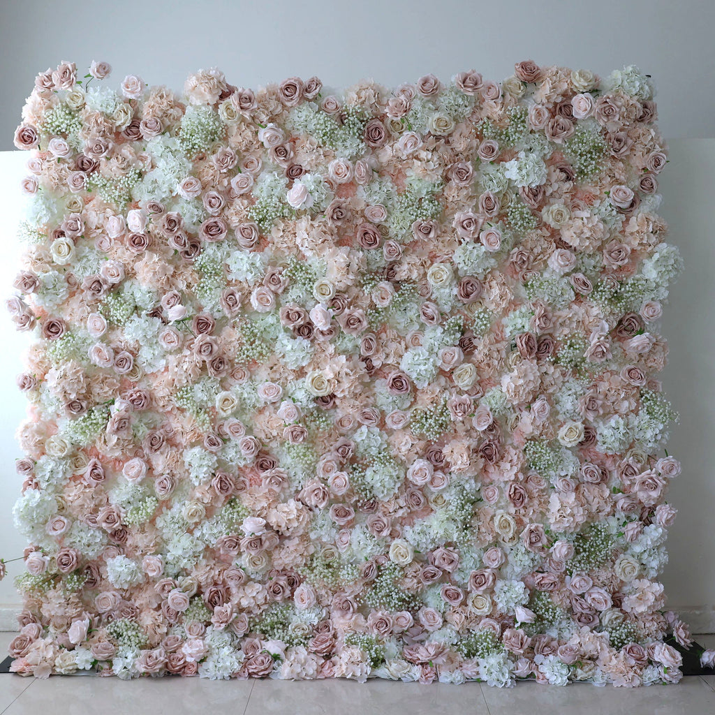ValarFlowers Luxury Artificial Flower Wall Backdrop for Wedding & Event Decor VF-374