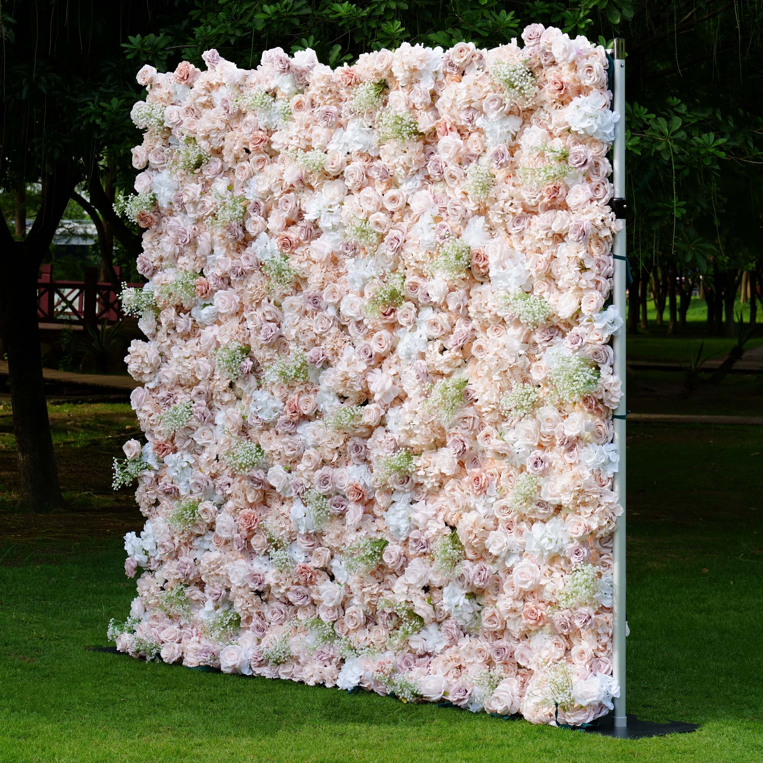 ValarFlowers Luxury Artificial Flower Wall Backdrop for Wedding & Event Decor VF-374