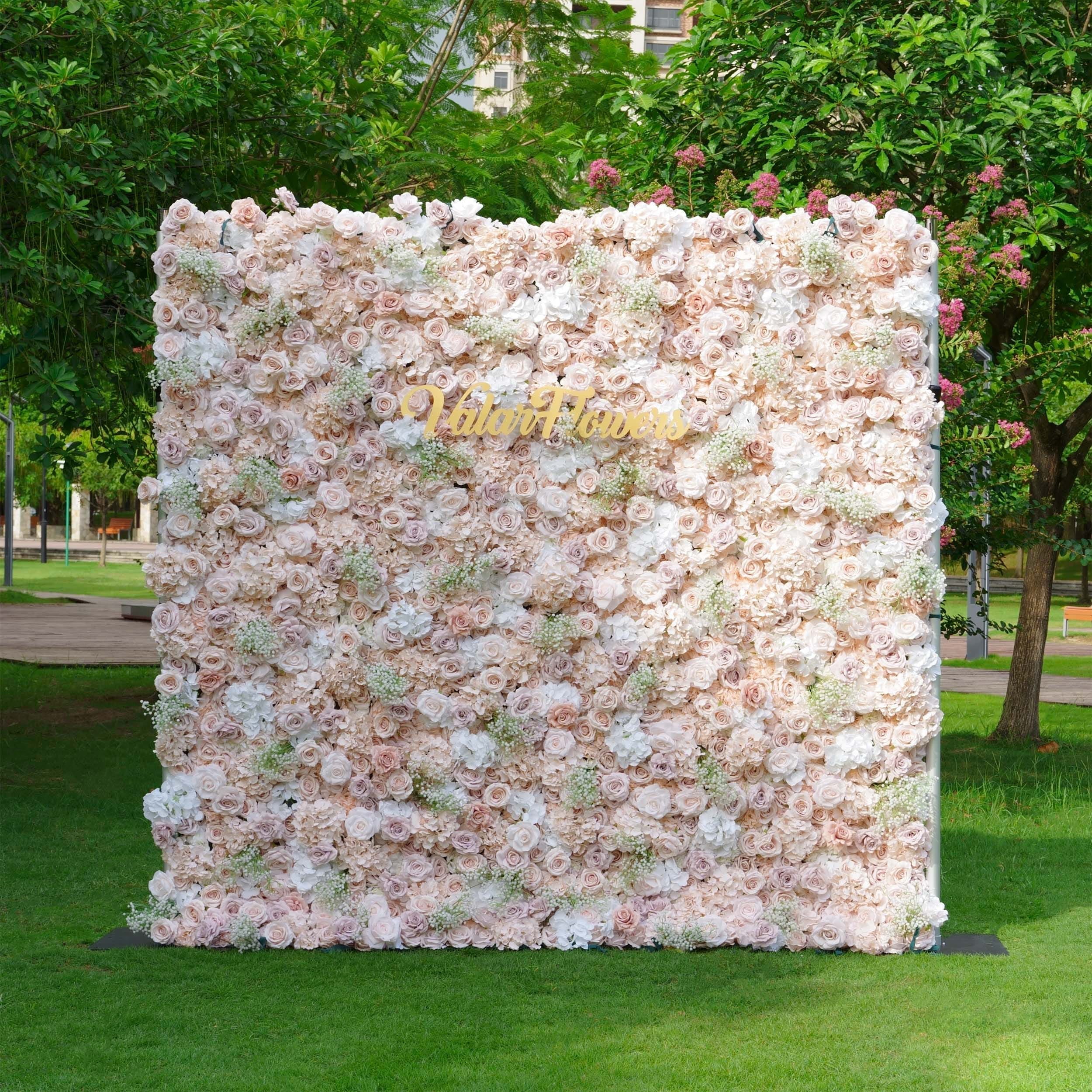 ValarFlowers Luxury Artificial Flower Wall Backdrop for Wedding & Event Decor VF-374