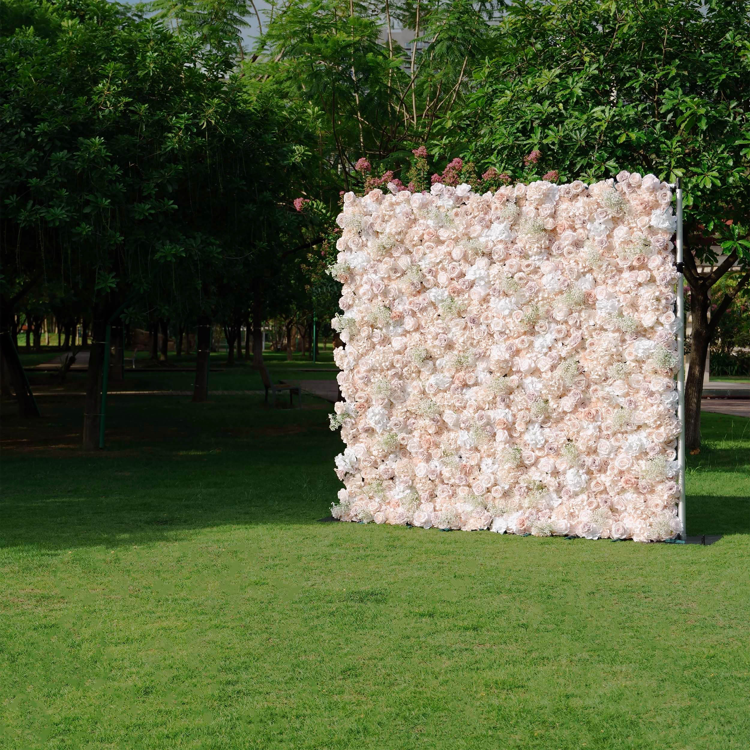 ValarFlowers Luxury Artificial Flower Wall Backdrop for Wedding & Event Decor VF-374