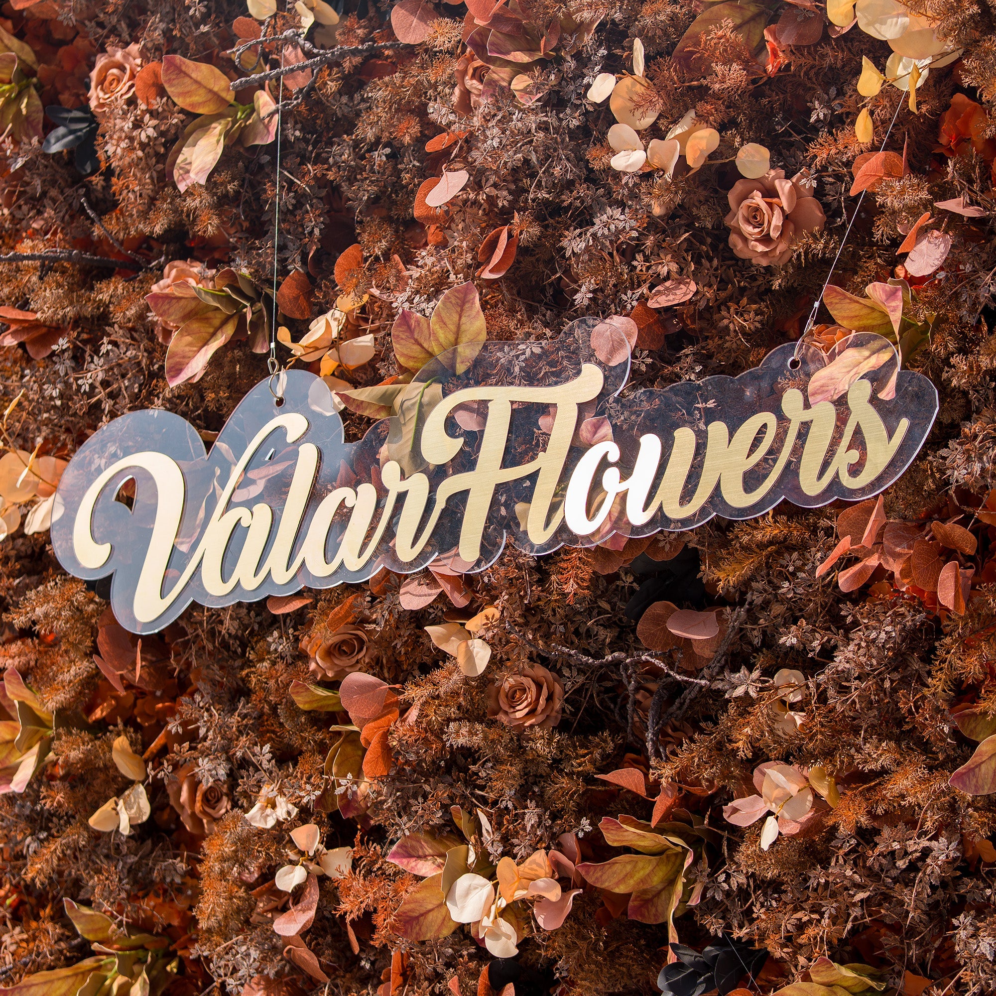 Halloween Special - Rustic and Enchanting Autumn - Inspired Artificial Flower Backdrop by ValarFlowers: A Tribute to Nature's Warmth - VF - 820