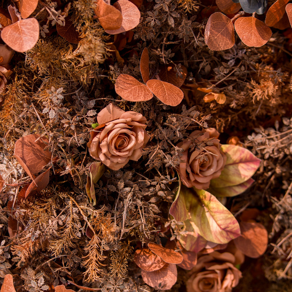 Halloween Special - Rustic and Enchanting Autumn - Inspired Artificial Flower Backdrop by ValarFlowers: A Tribute to Nature's Warmth - VF - 820