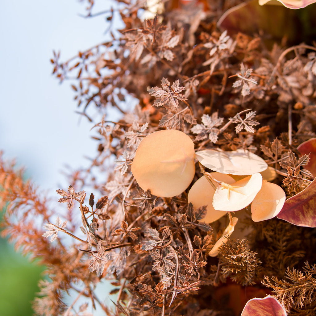 Halloween Special - Rustic and Enchanting Autumn - Inspired Artificial Flower Backdrop by ValarFlowers: A Tribute to Nature's Warmth - VF - 820