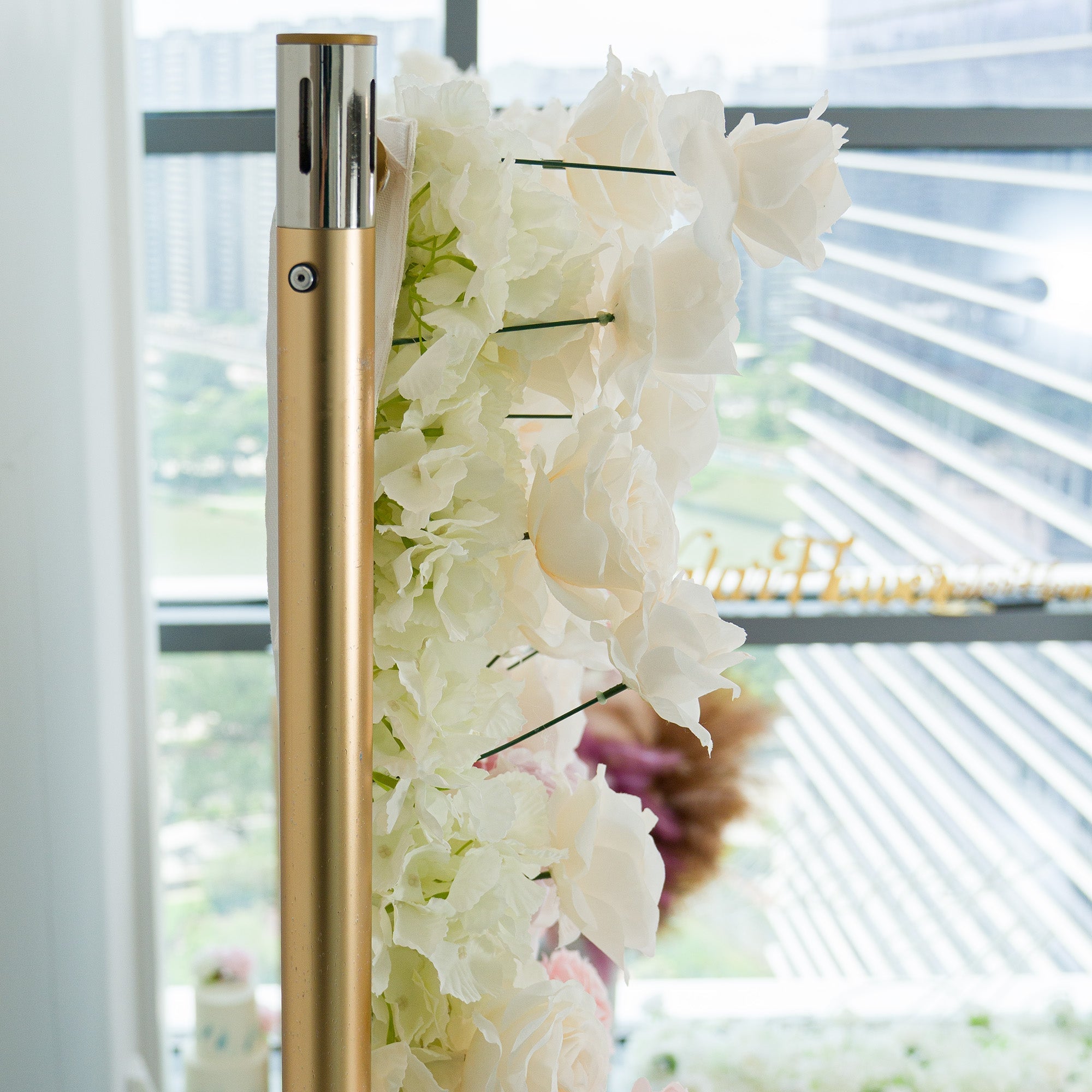 5D ValarFlowers Ombre Rainbow Artificial Flower Backdrop: A Breathtaking Floral Masterpiece for Events-VF-828-2
