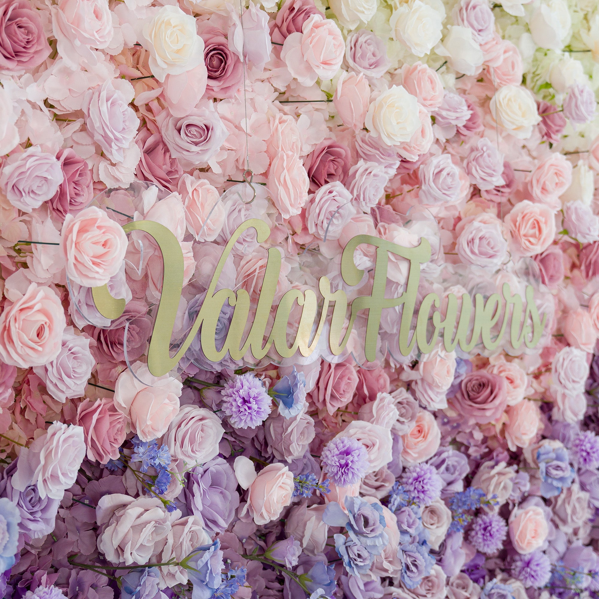 5D ValarFlowers Ombre Rainbow Artificial Flower Backdrop: A Breathtaking Floral Masterpiece for Events-VF-828-2