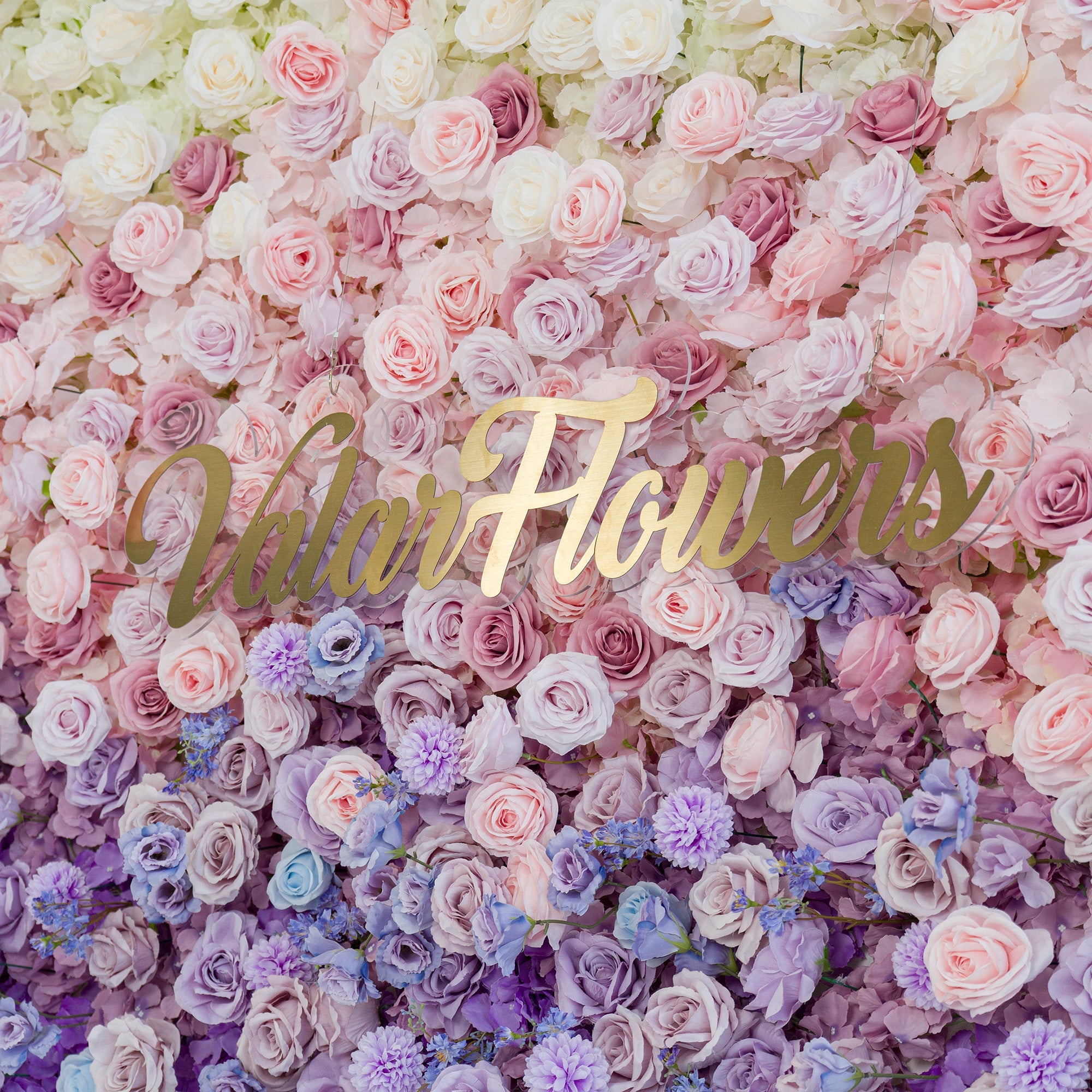 5D ValarFlowers Ombre Rainbow Artificial Flower Backdrop: A Breathtaking Floral Masterpiece for Events-VF-828-2