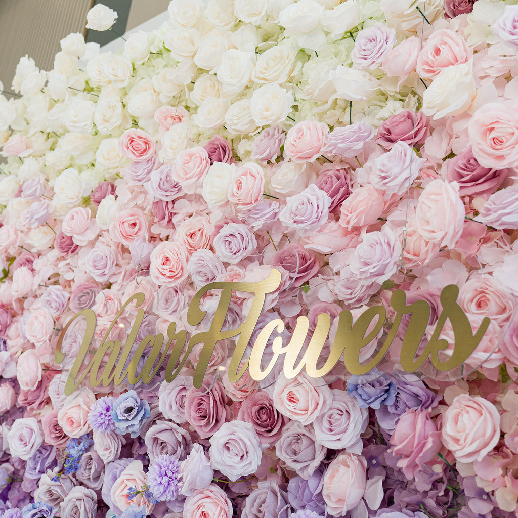 5D ValarFlowers Ombre Rainbow Artificial Flower Backdrop: A Breathtaking Floral Masterpiece for Events-VF-828-2